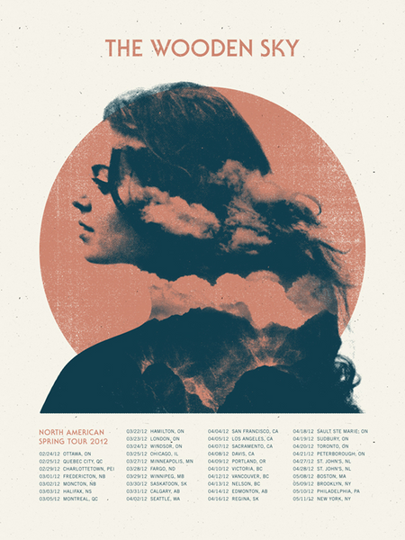Wooden Sky Tour Poster